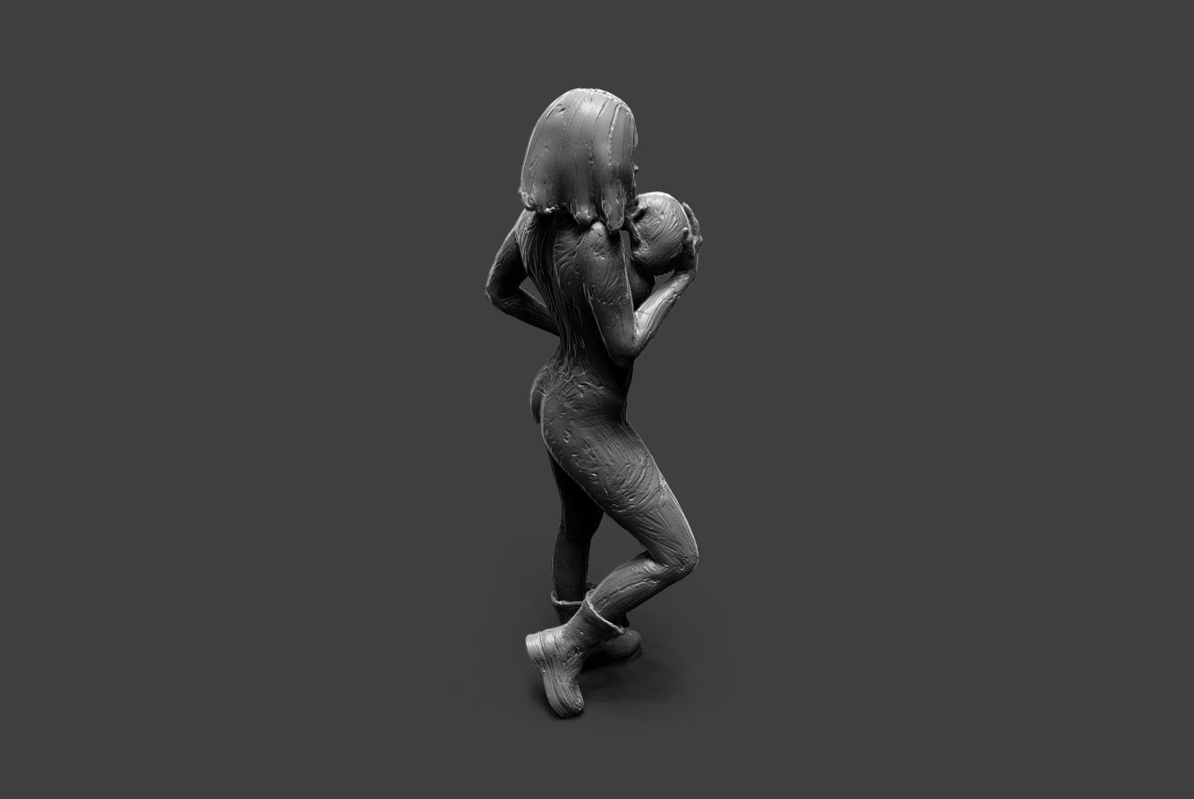 Clay Girl 12 3D print model_7