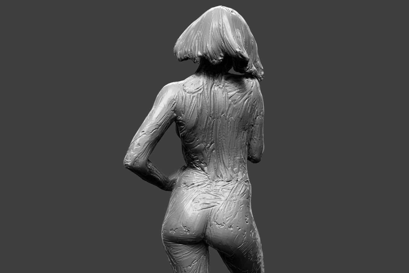 Clay Girl 12 3D print model_11
