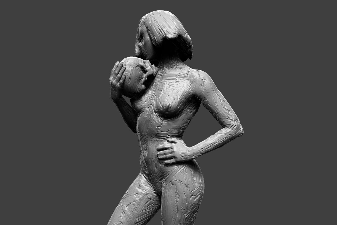 Clay Girl 12 3D print model_10