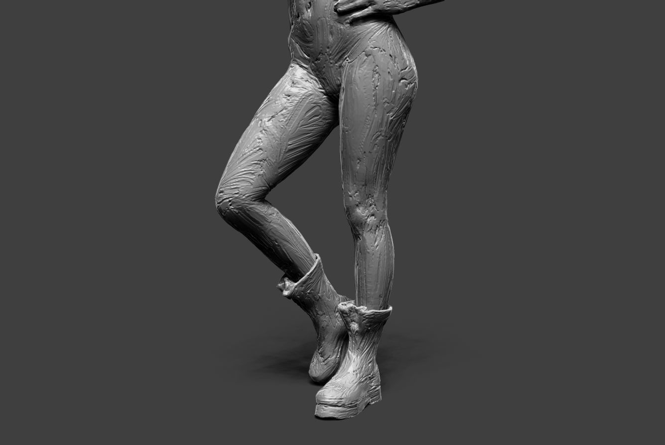 Clay Girl 12 3D print model_14