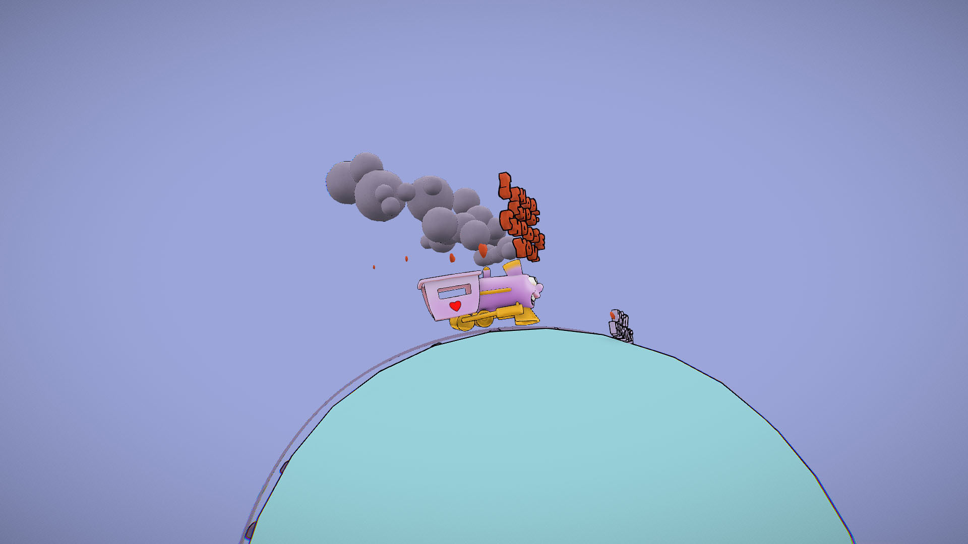 I choo choo choose you - Valentine s Day card - Simpsons Low-poly 3D model_7