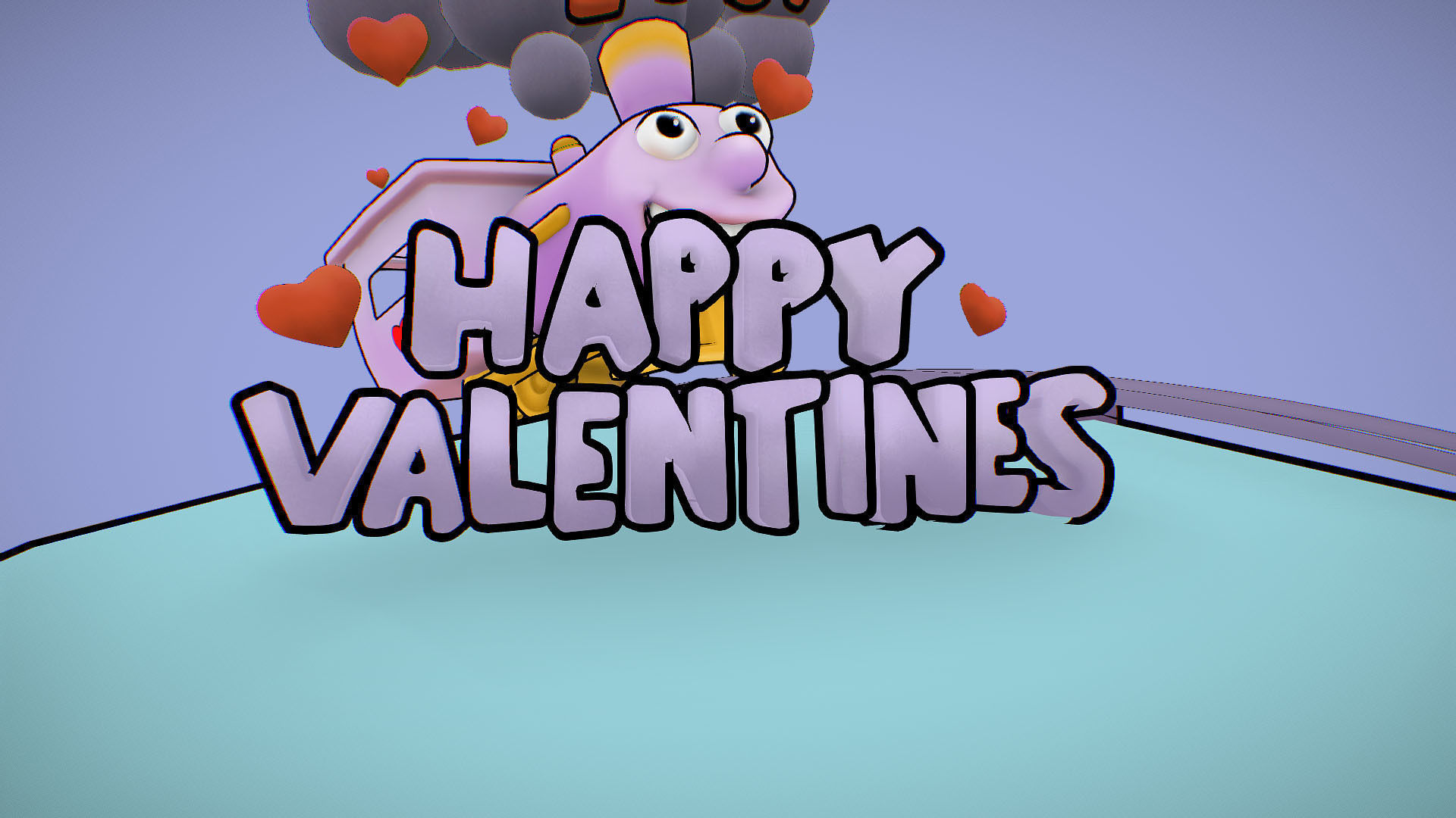 I choo choo choose you - Valentine s Day card - Simpsons Low-poly 3D model_13