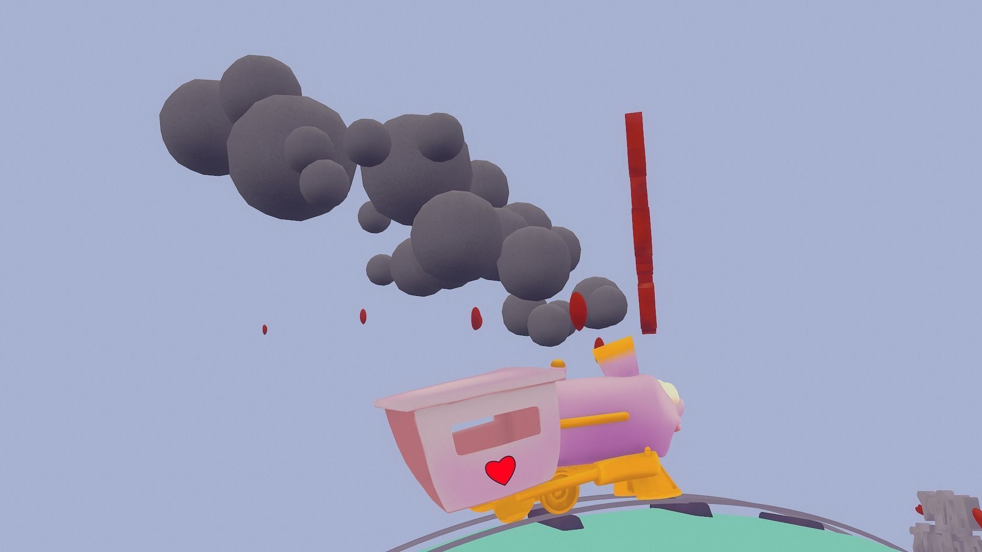 I choo choo choose you - Valentine s Day card - Simpsons Low-poly 3D model_20