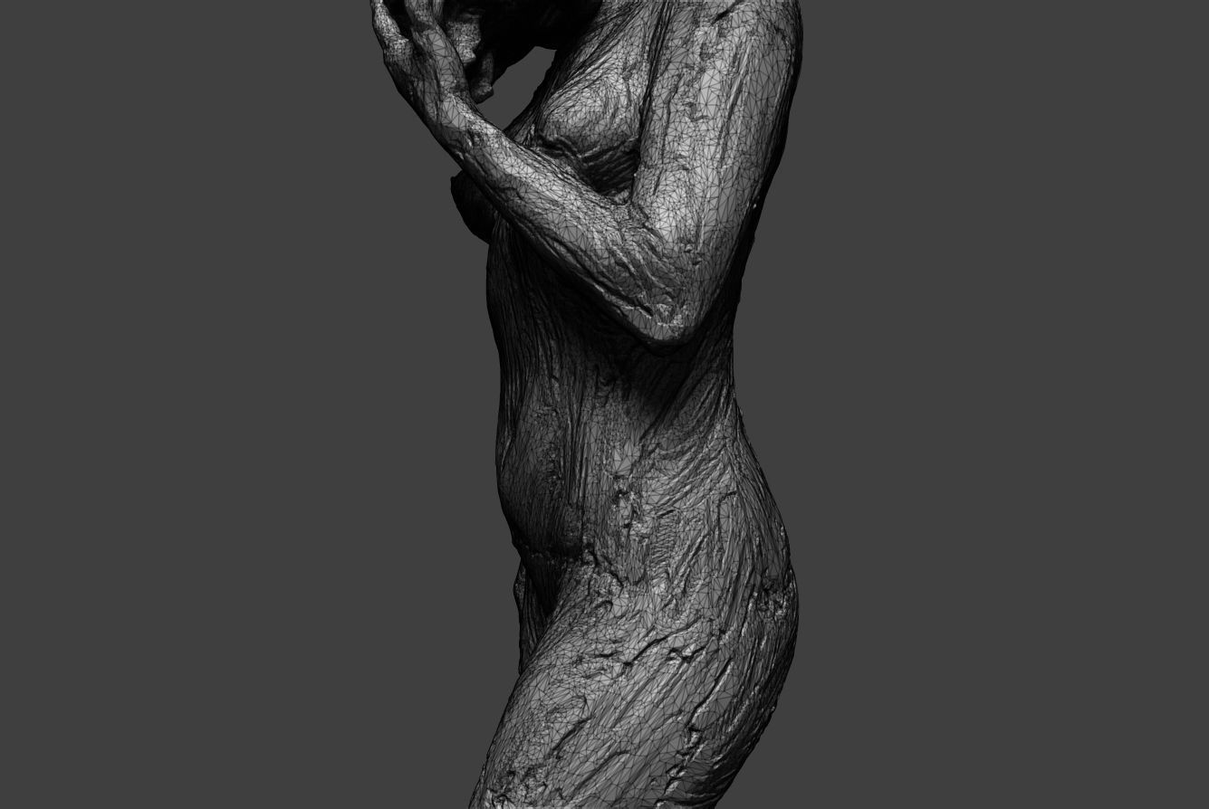 Clay Girl 14 3D print model_15