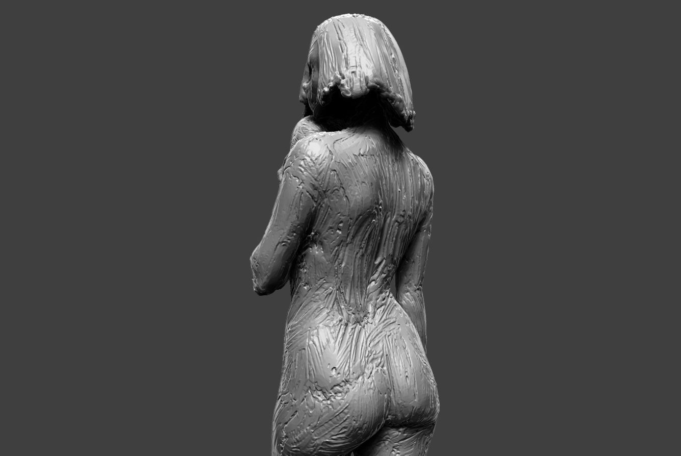 Clay Girl 14 3D print model_11