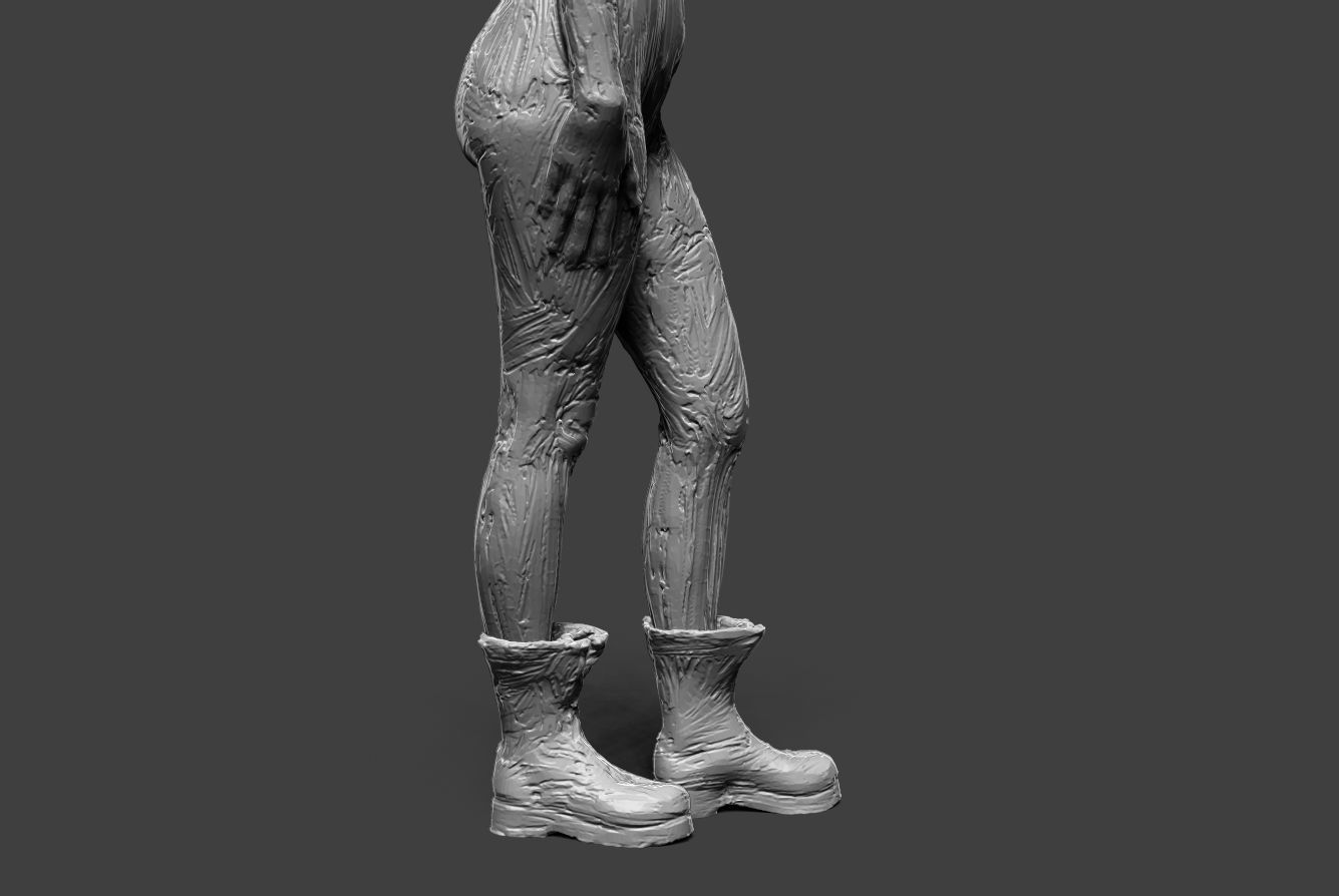 Clay Girl 14 3D print model_13