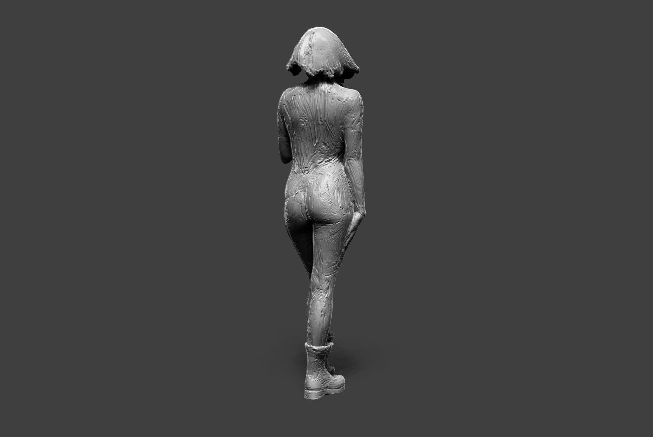 Clay Girl 14 3D print model_6