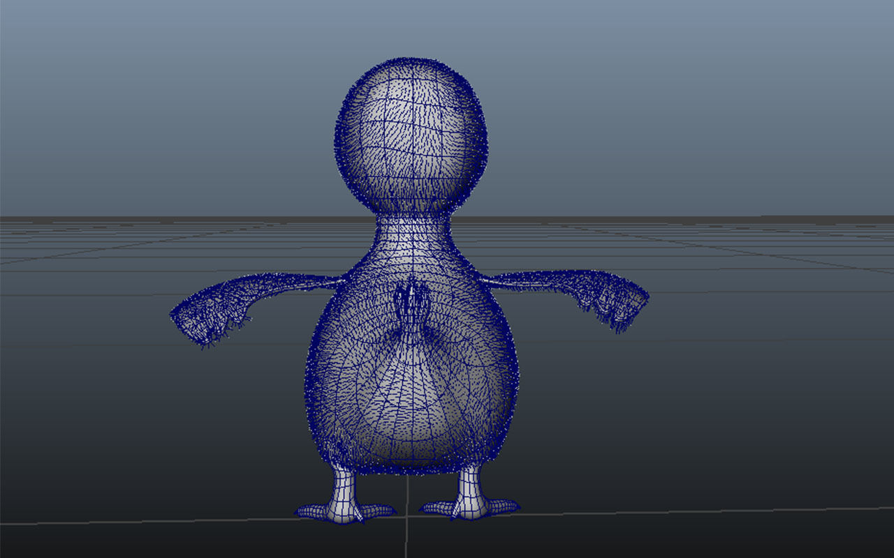 Cartoon Cute Duck Family Rigged 3D models 3D model_22