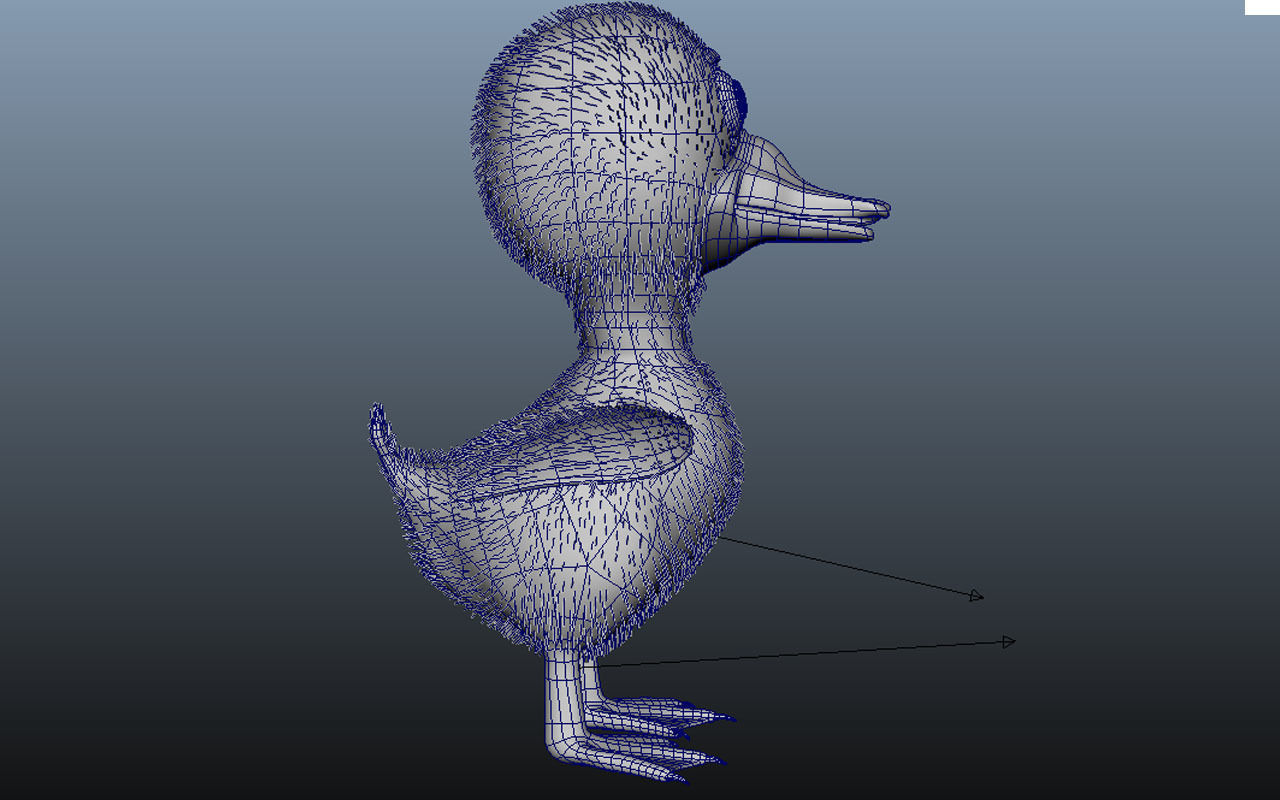 Cartoon Cute Duck Family Rigged 3D models 3D model_34