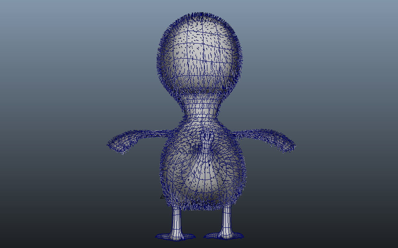 Cartoon Cute Duck Family Rigged 3D models 3D model_33