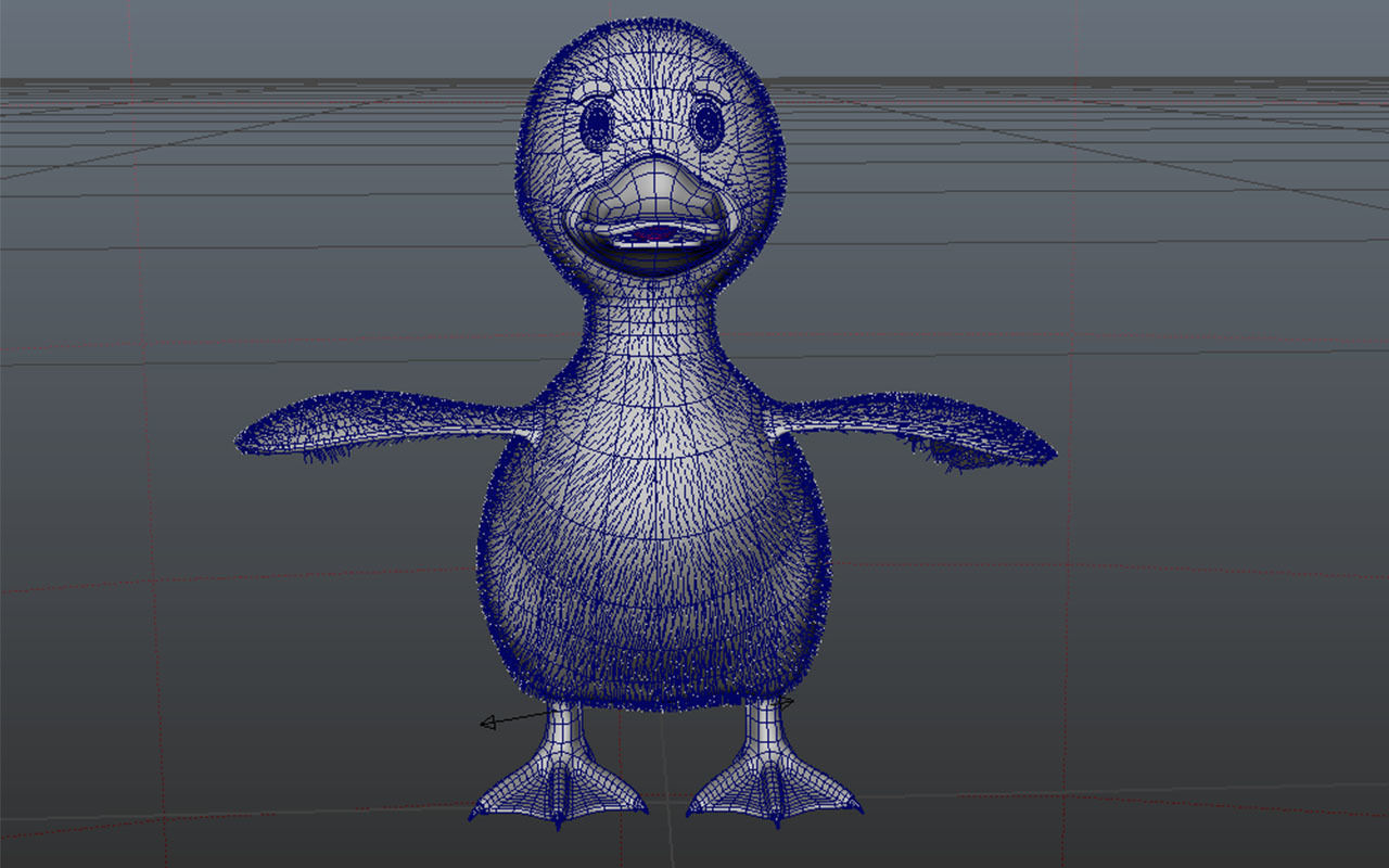 Cartoon Cute Duck Family Rigged 3D models 3D model_24