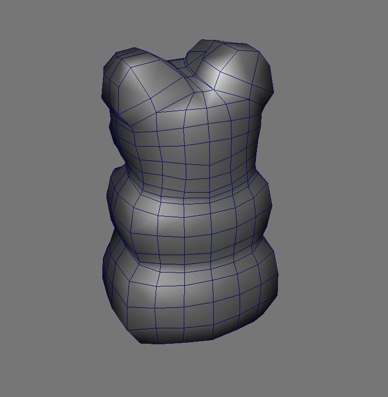 Gummy bear candy Low-poly 3D model_3