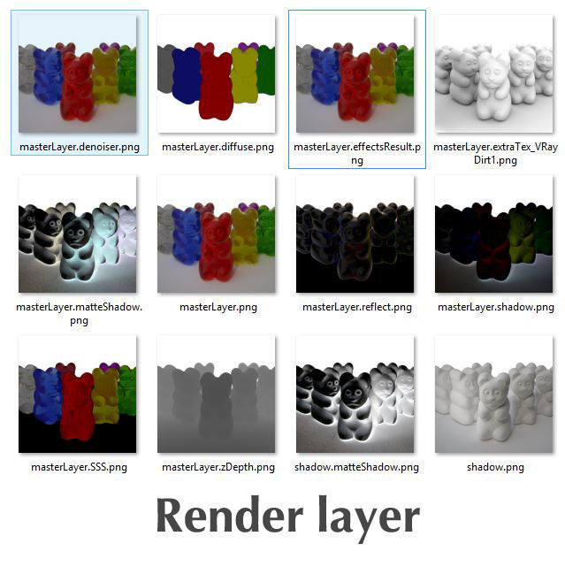 Gummy bear candy Low-poly 3D model_8