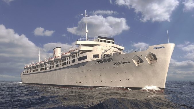 Wilhelm Gustloff Low-poly 3D model