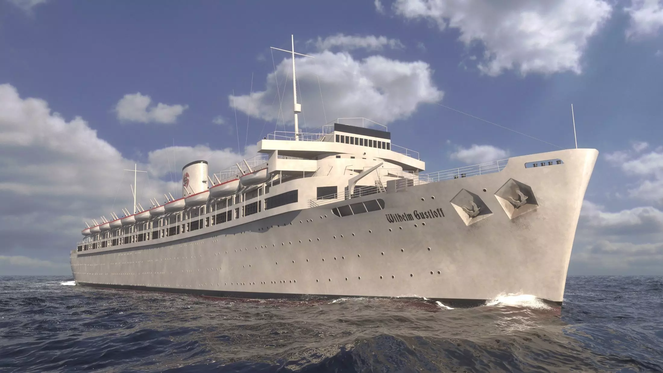 Wilhelm Gustloff Low-poly 3D model_0