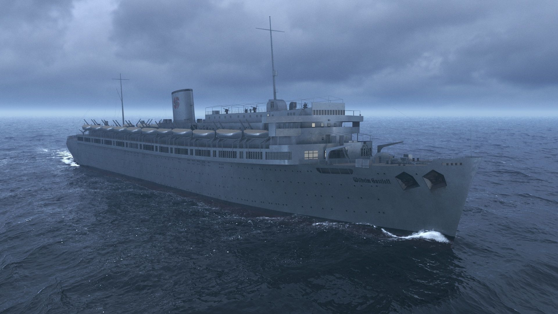 Wilhelm Gustloff Low-poly 3D model_2