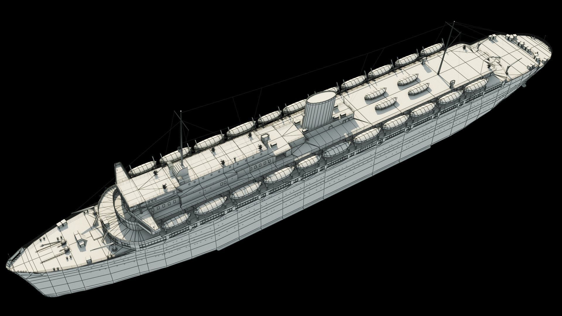 Wilhelm Gustloff Low-poly 3D model_20