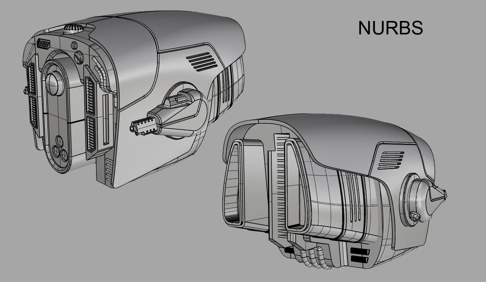 Sci-Fi FUTURISTIC DRONE Low-poly 3D model_3