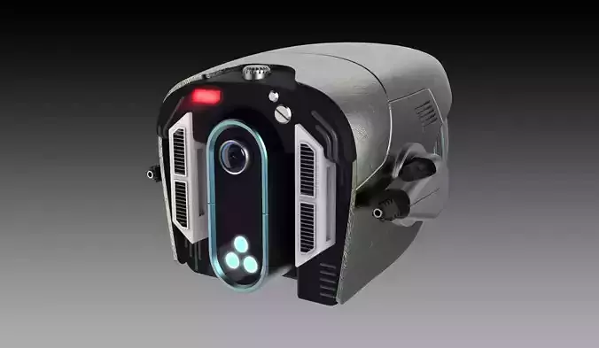 Sci-Fi FUTURISTIC DRONE Low-poly 3D model