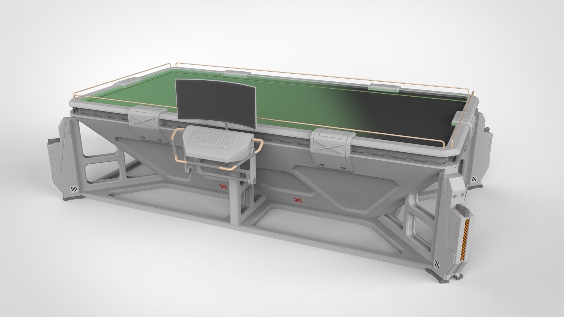 sci-fi furniture  3D model_2