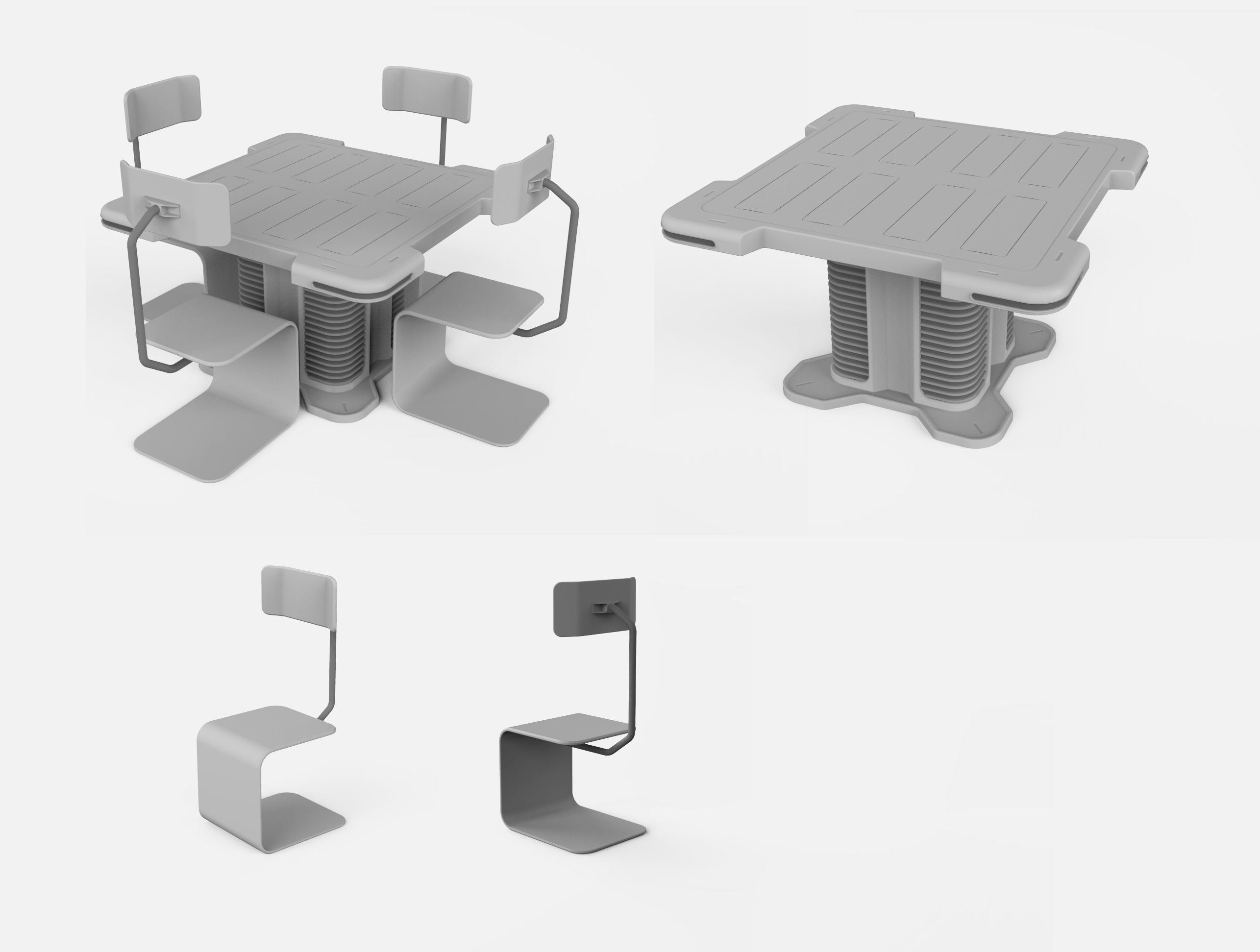 sci-fi furniture  3D model_10