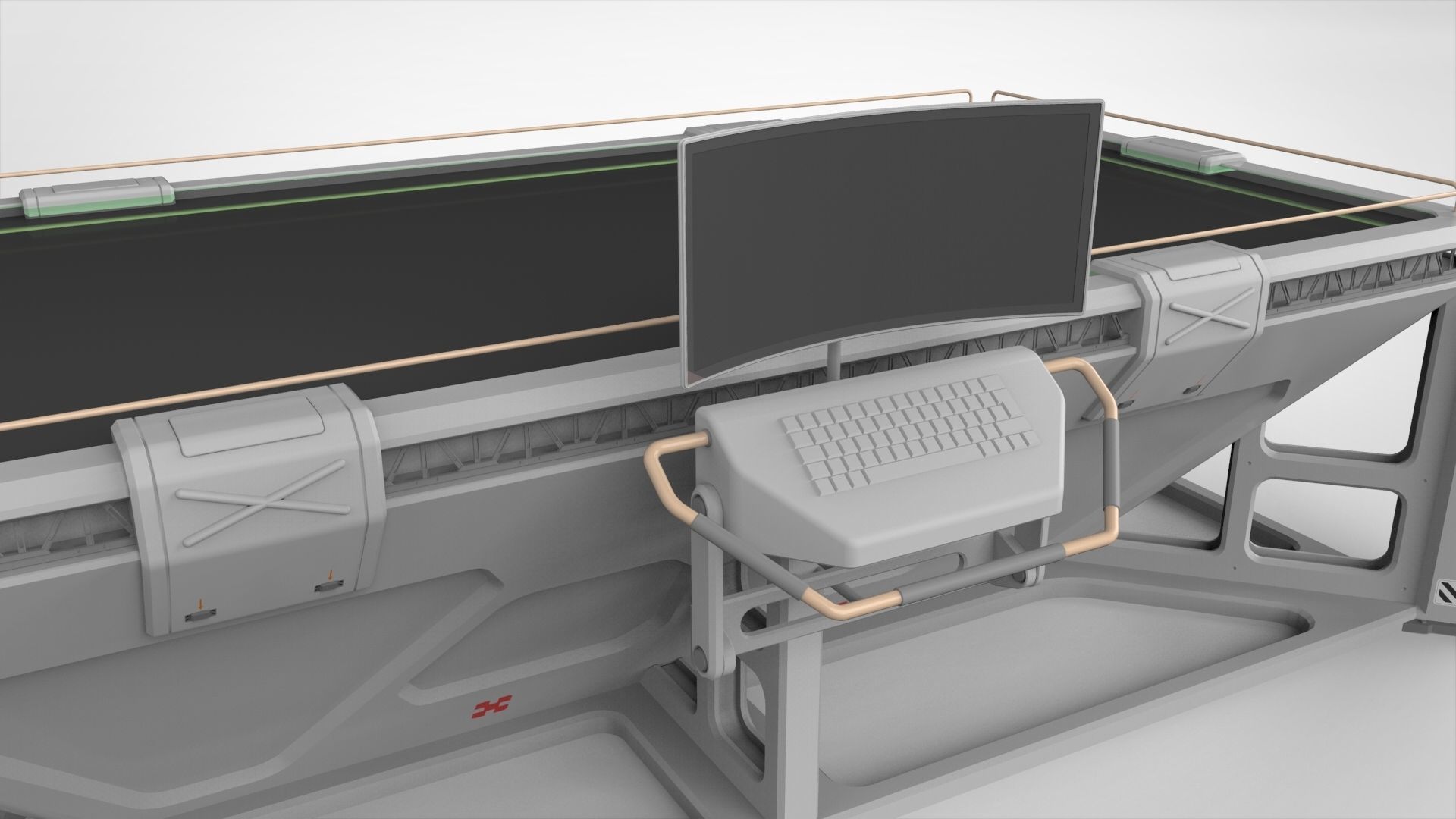 sci-fi furniture  3D model_6