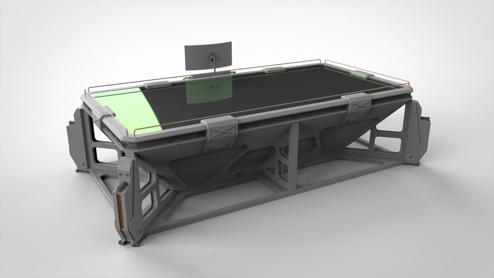 sci-fi furniture  3D model_4