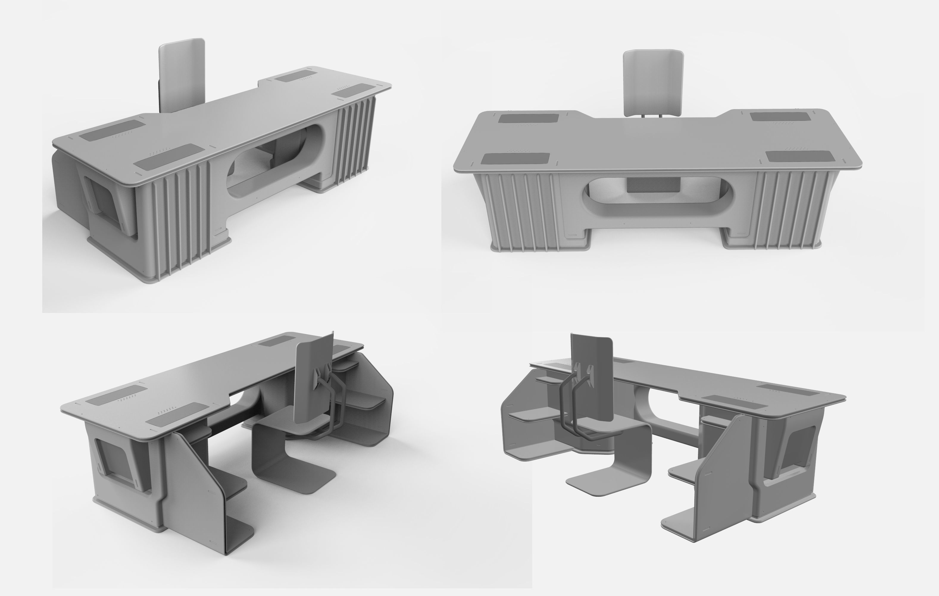 sci-fi furniture  3D model_8