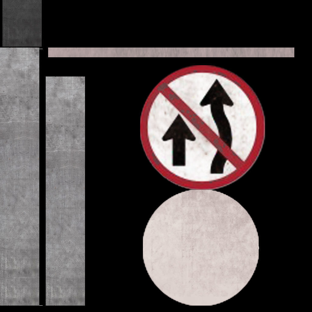 STREET SIGN  Low-poly 3D model_7