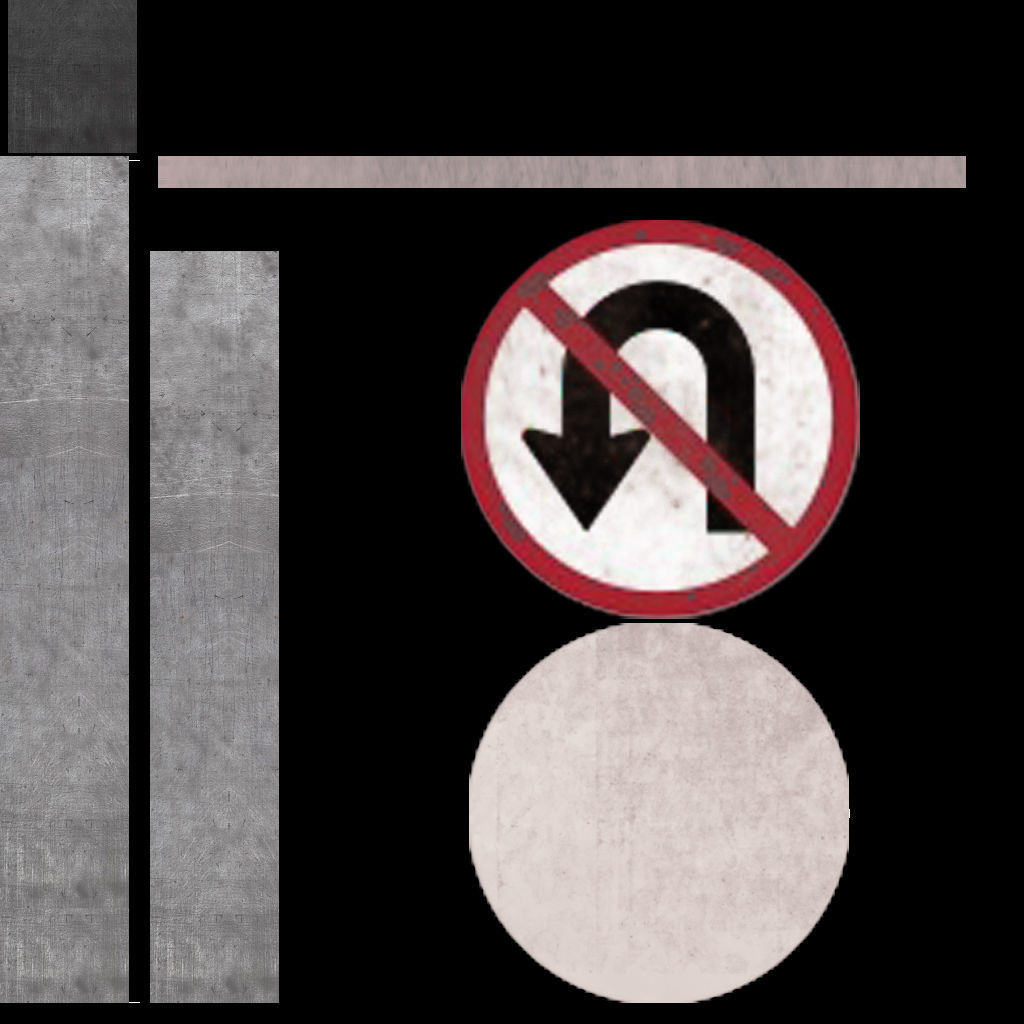 STREET SIGN  Low-poly 3D model_5