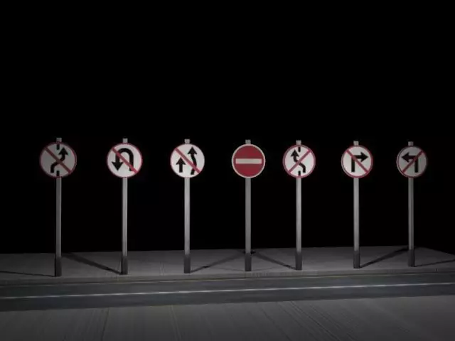 STREET SIGN  Low-poly 3D model_0