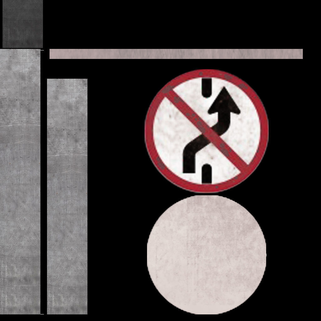 STREET SIGN  Low-poly 3D model_4