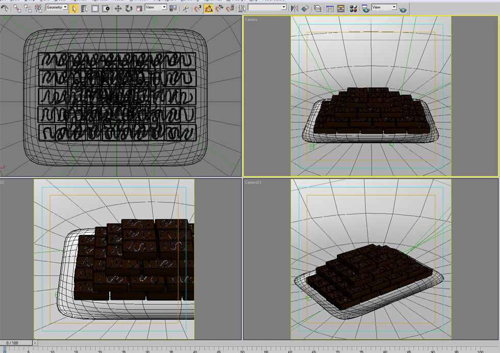Cake 11 Chocolate cake  3D model_6