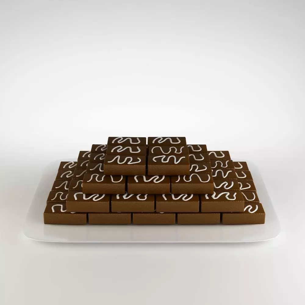 Cake 11 Chocolate cake  3D model_0