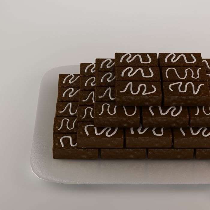 Cake 11 Chocolate cake  3D model_5