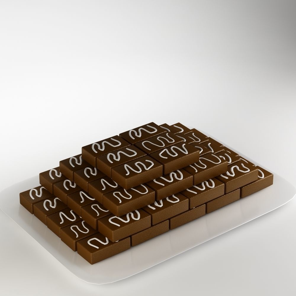 Cake 11 Chocolate cake  3D model_1