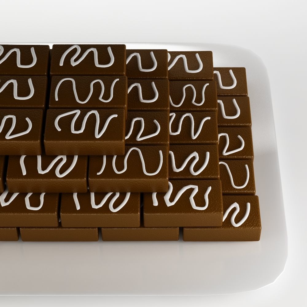 Cake 11 Chocolate cake  3D model_2