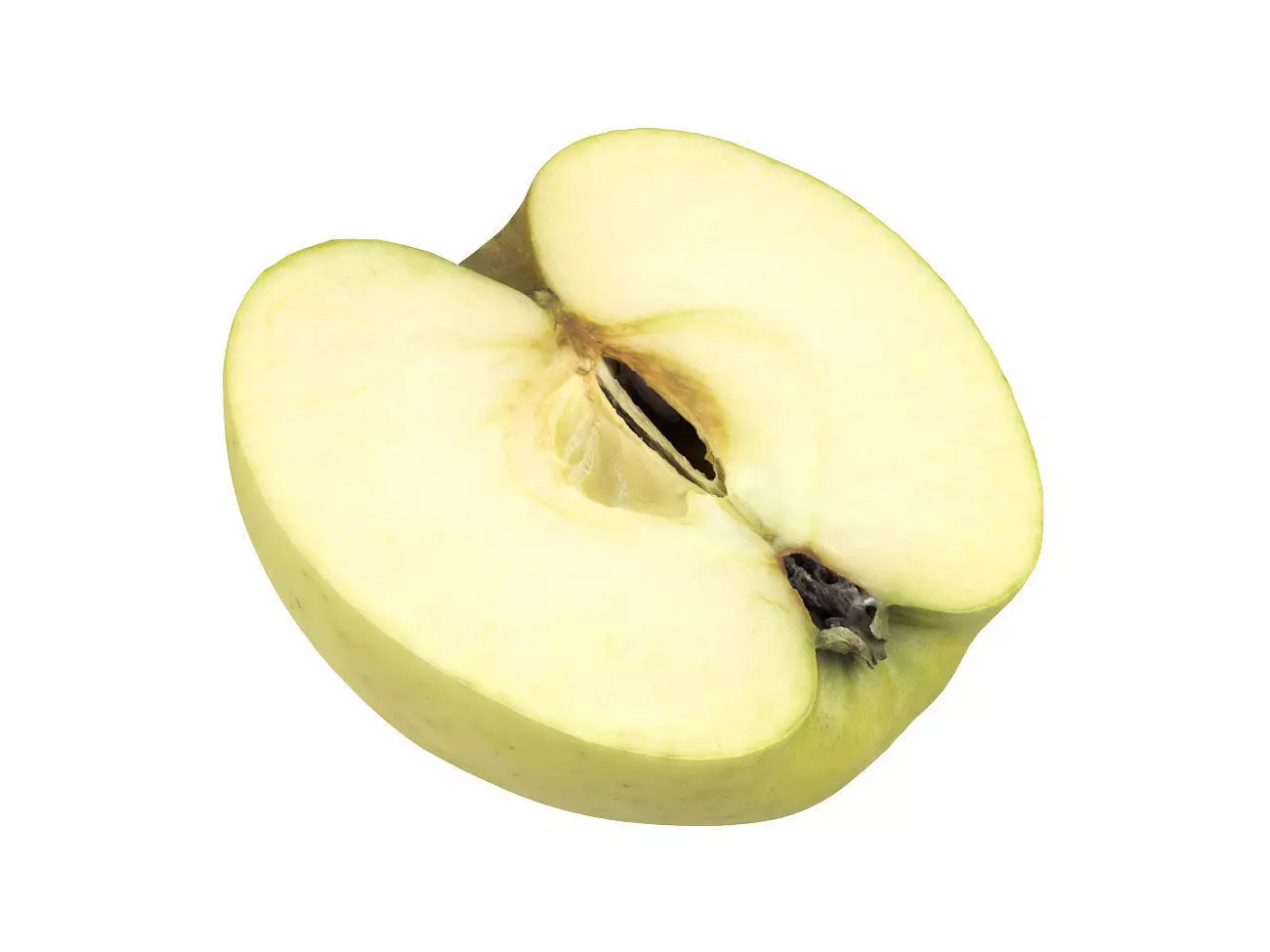 Photorealistic Apple Half 3D Scan 3D model_0