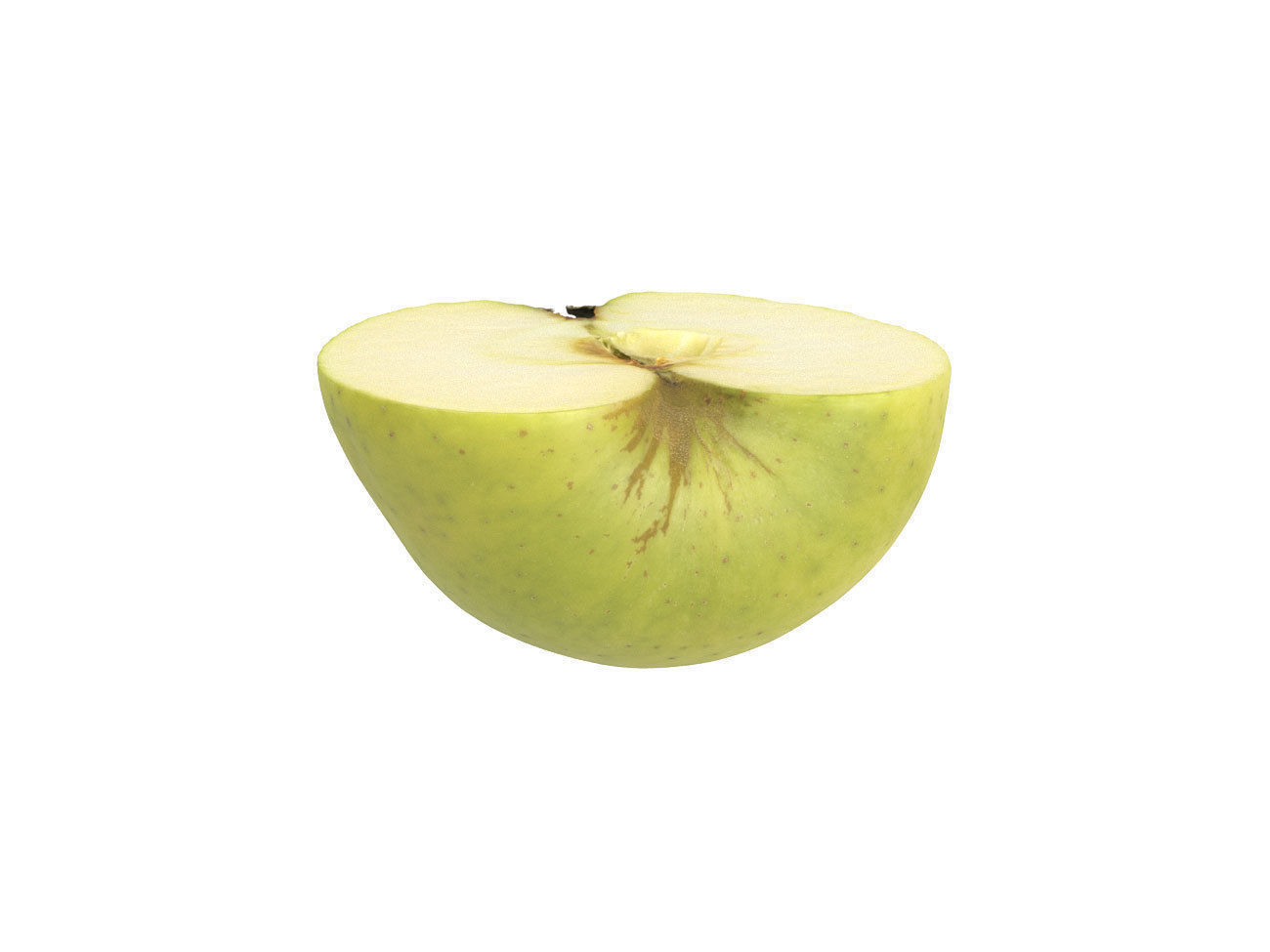 Photorealistic Apple Half 3D Scan 3D model_4