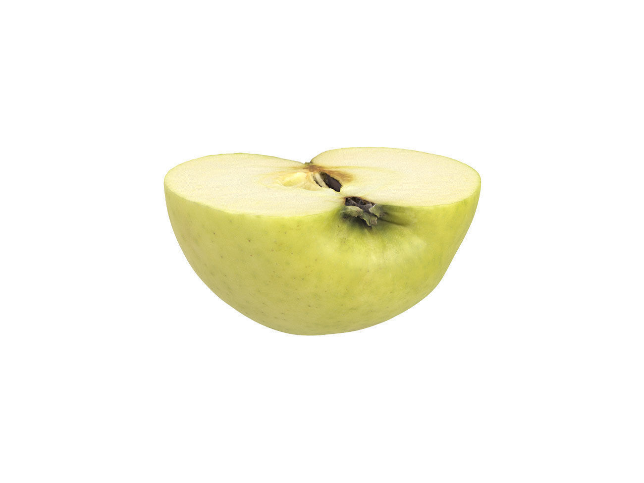 Photorealistic Apple Half 3D Scan 3D model_2