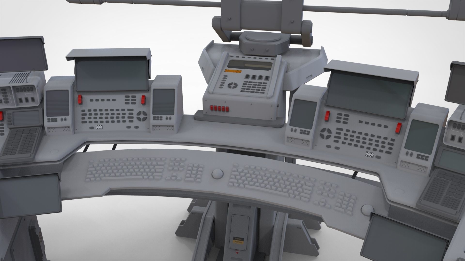 sci fi computer 3D model_15