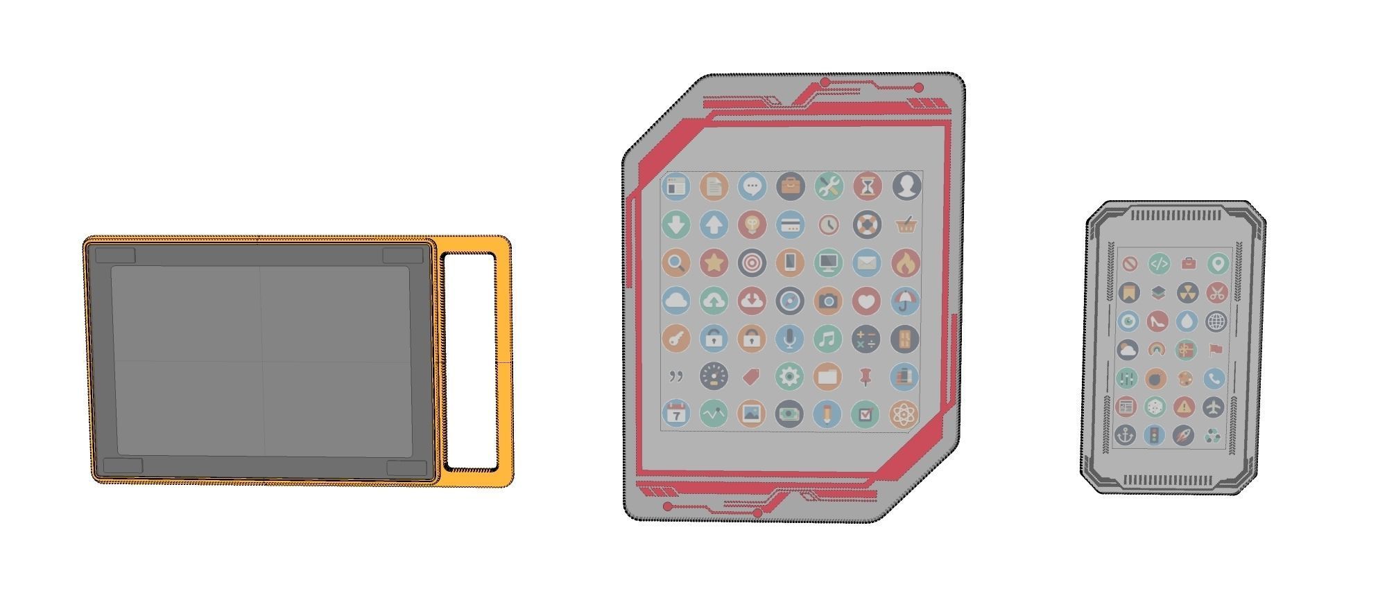 sci fi computer 3D model_33