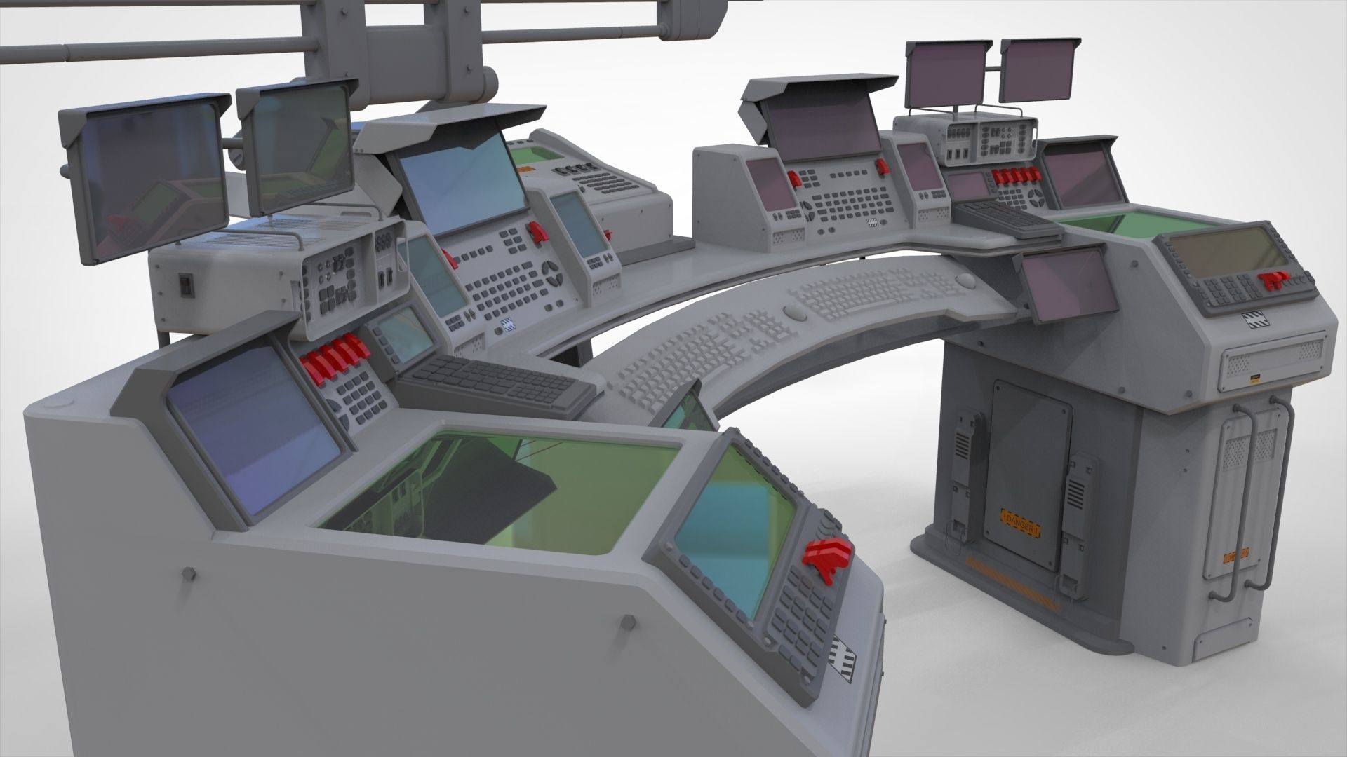 sci fi computer 3D model_12