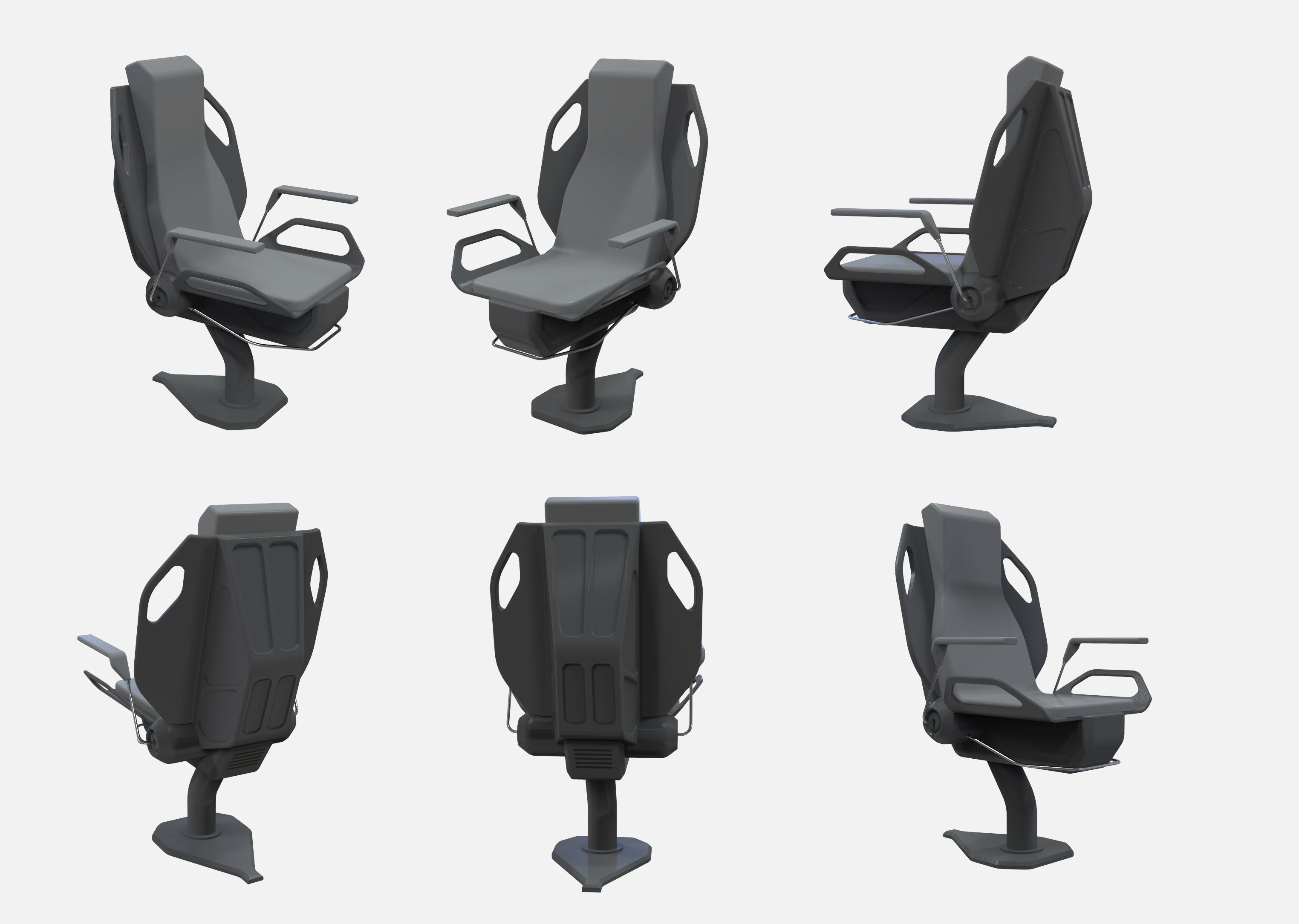 sci fi computer 3D model_23