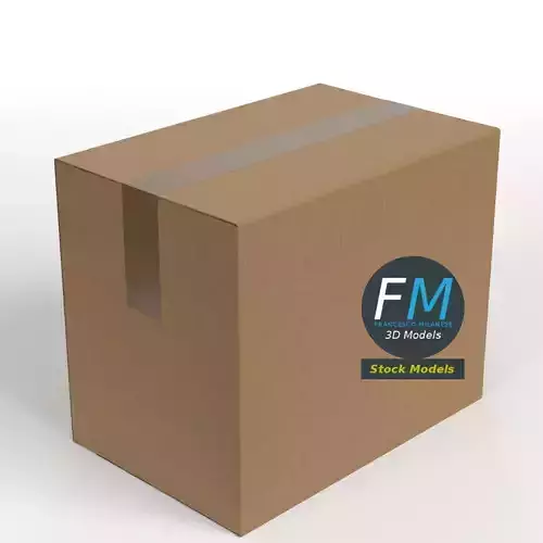 Cardboard box closed