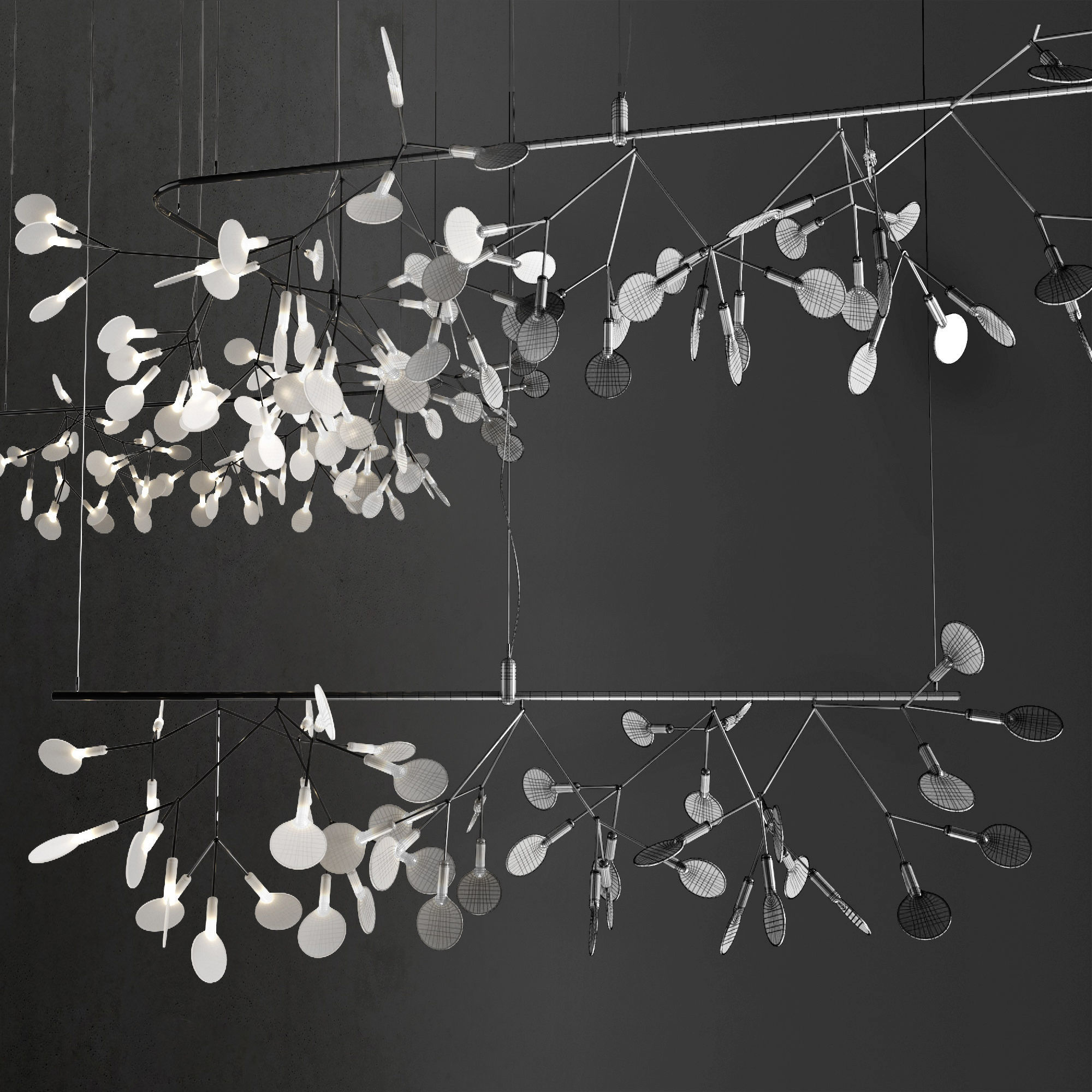Chandelier mooi heracleum endless 3D model_4