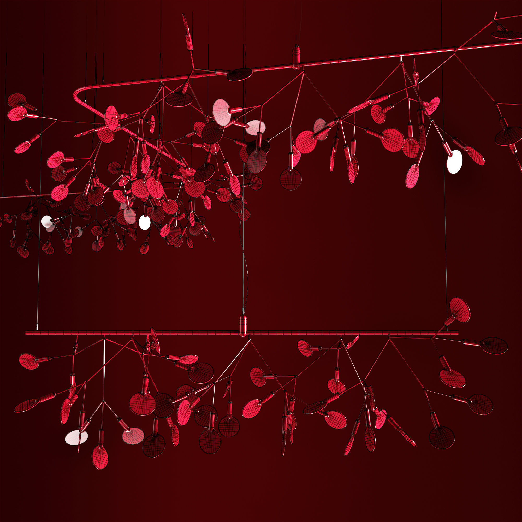 Chandelier mooi heracleum endless 3D model_2