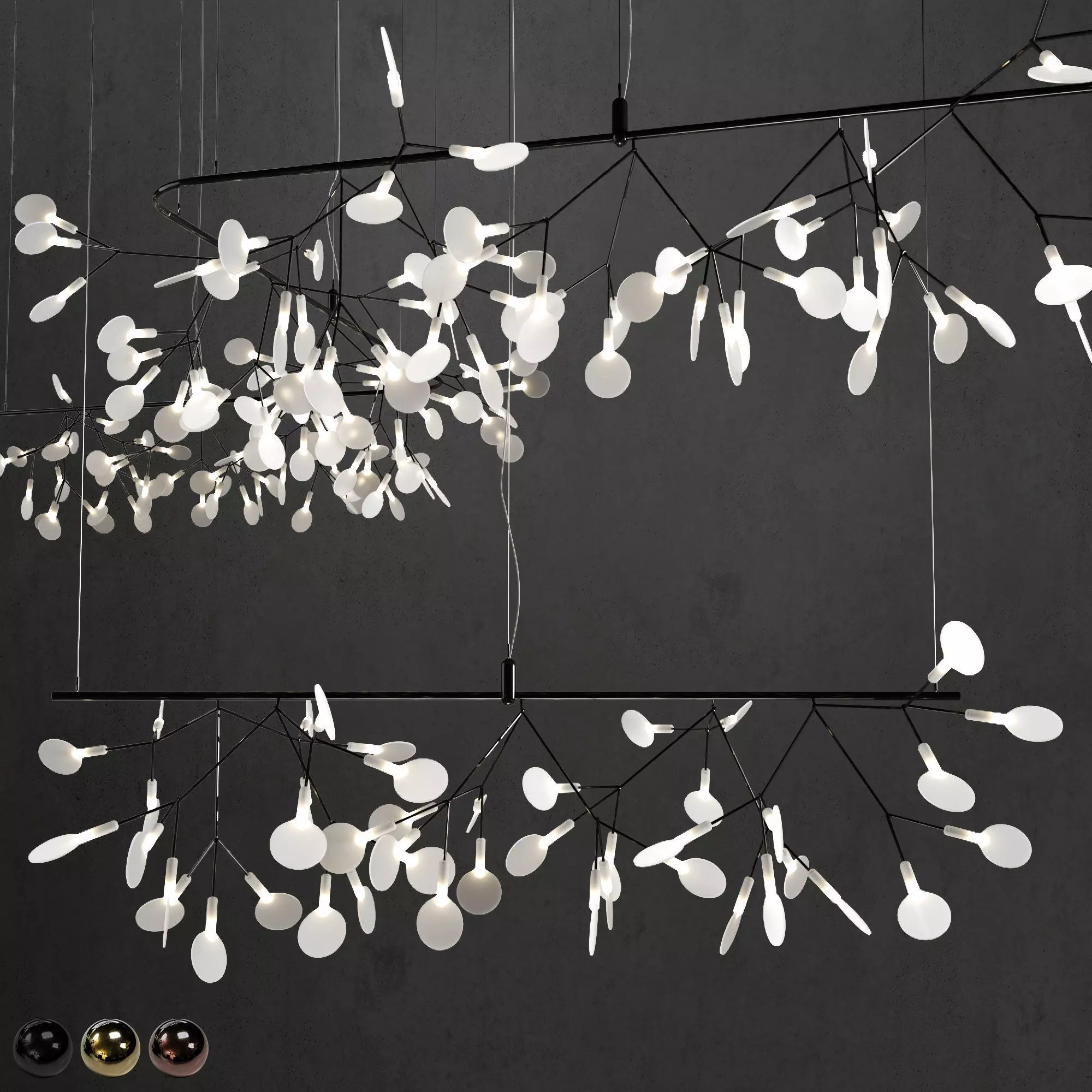 Chandelier mooi heracleum endless 3D model_0