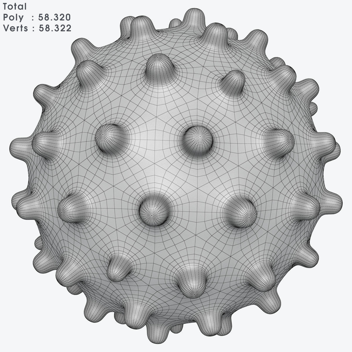 Virus 3D Model coronavirus 3D model_1