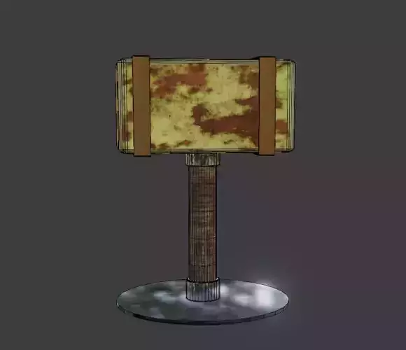 PAINTED 3D HAMMER